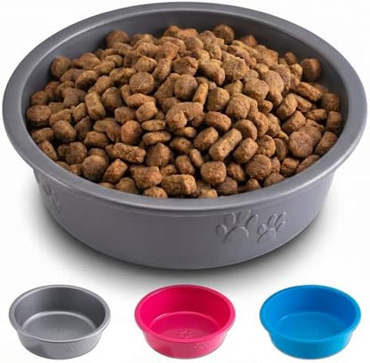 Loving Pets Dolce Luminoso Dog Bowl, Small, Silver