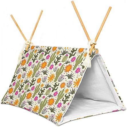 Bearded Dragon Tent Hide, Reptile Hide Bed for Leopard Gecko, Dragon Bed/Den (cactu2) (cute1)