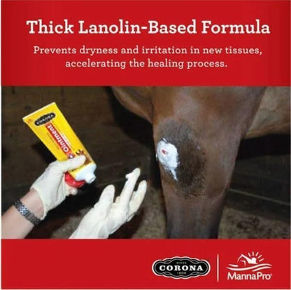 Corona Ointment for Horses | Lanolin-Based Formula Helps Sooth Irritation | 7 Ounces | Pack of 2