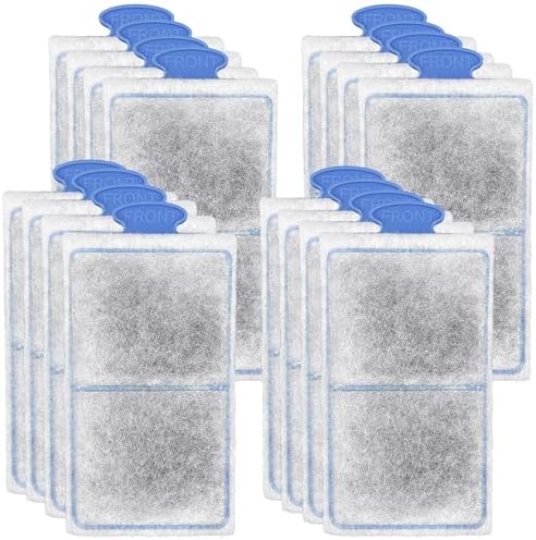 driamor 16 Pack PF-S Filter Cartridges Compatible with PF10 Power Filters, Small Fish Tank Filters Cartridge Replacement with Zeolite