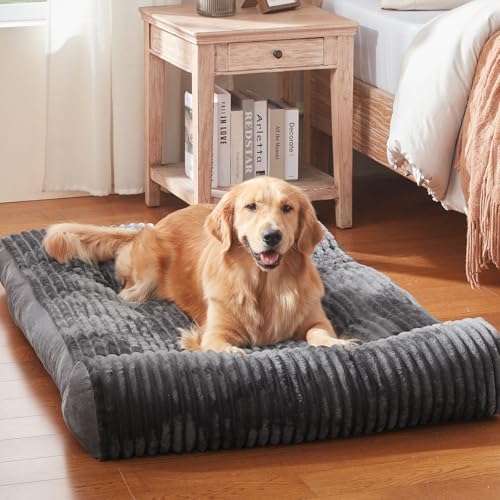 Dog Beds for Giant Large Dogs Breeds,Sofa Dog Bed with Pillow for Crate Kennel, Super Soft Pet Bed for Support Bolster, Comfortable Pet Couch Bed & Non-Slip Bottom
