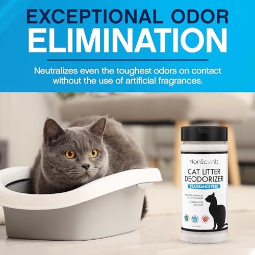 Nonscents Cat litter Deodorizer - Odor Eliminator - 4 Pack