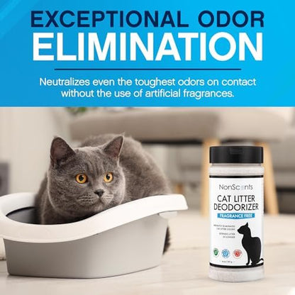 Nonscents Cat litter Deodorizer - Odor Eliminator - 4 Pack