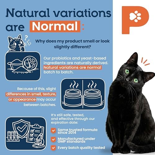 Pet Ultimates Probiotics for Cats – 2 Pack of 20-Species Cat Probiotic Powder to Treat Diarrhea, Vomiting, Digestive Support & Antibiotics Recovery – Cat's Health Supplies (44 gr)