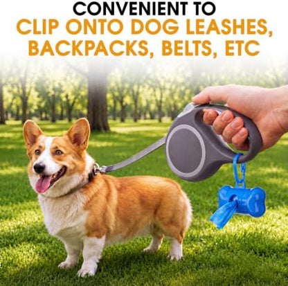 Teling 3000 Count Dog Poop Bags with 3 Dispensers, Colourful