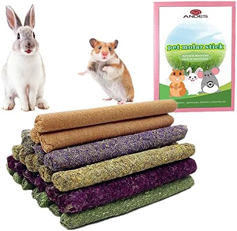 ANDES Bunny Rabbit Chew Toys, Natural Timothy Hay 14oz/400g