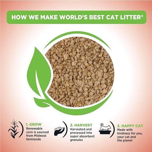 World's Best Cat Litter, Multiple Cat, Unscented, Odor Control, 15 lb Bag