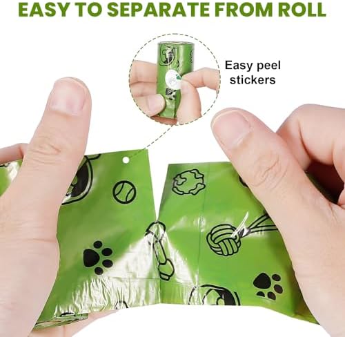 Thick Dog Poop Bags Rolls - Strong Leak Proof with 2 Dispensers 420 Count
