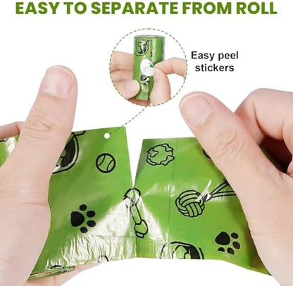 Thick Dog Poop Bags Rolls - Strong Leak Proof with 2 Dispensers 420 Count