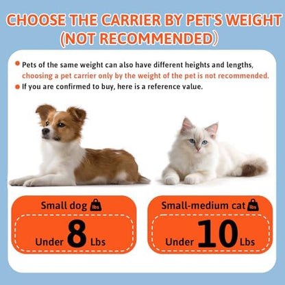 Petskd Top & Side Expandable Small Pet Carrier with Wheels Airline Approved