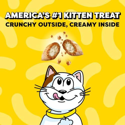 Temptations Kitten Crunchy and Soft Cat Treats, Salmon & Dairy, 3 oz, 12 pk