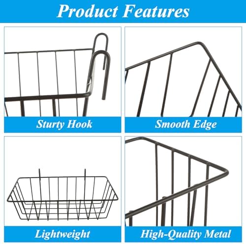 6 Pack Hay Feeder Rabbit with Hooks Heavy Duty, 9x4x3 Inch