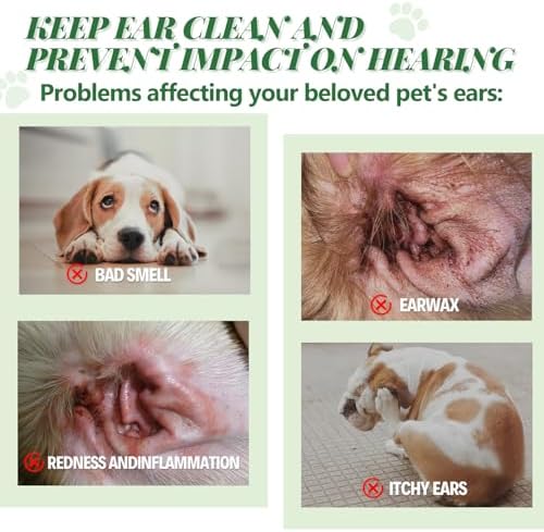 Dog Ear Powder for Hair Removal, 2 Pack of 30 g, Pet Grooming Aid