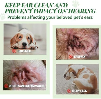 Dog Ear Powder for Hair Removal, 2 Pack of 30 g, Pet Grooming Aid