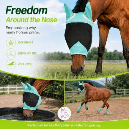 Horse Fly Mask for Horses with Ears