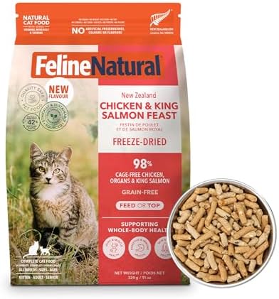 Feline Natural - High Protein Freeze Dried Dry Cat Food with 98% Meat