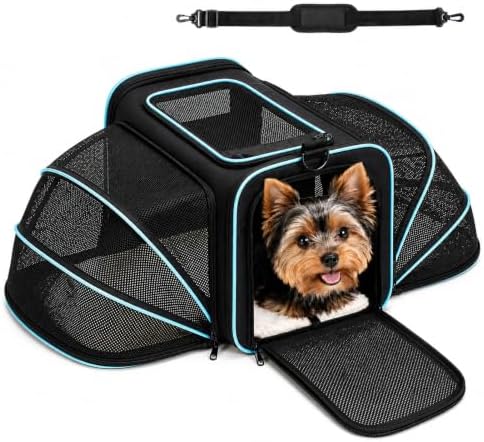 Soft-Sided Expandable Small Dog Carrier, Airline Approved for Traveling