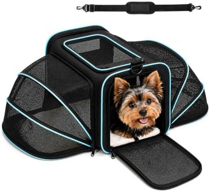 Soft-Sided Expandable Small Dog Carrier, Airline Approved for Traveling