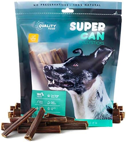 Beef Gullet Sticks for Dogs – 100% Natural Grass-Fed Beef Chews – High Protein, Joint Support with Glucosamine & Chondroitin – Rawhide Free Dental Treats for All Breeds (6-Inch, 8 onz pack)