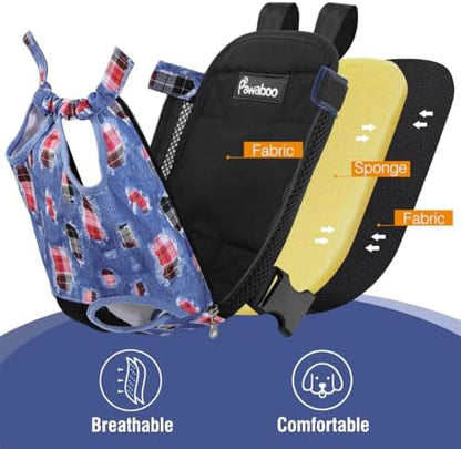 Pawaboo Pet Front Carrier Backpack for Small Medium Dogs