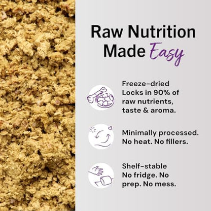 Stella & Chewy's Freeze-Dried Raw Cat Dinner Morsels - Premium Beef Recipe with 98% Grass-Fed Meat & Organs - Natural Grain-Free Cat & Kitten Food - Made in USA - 8 oz