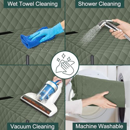 Waterproof Dog Backseat Cover for Cars, Non-Slip Pet Seat Protector, Green