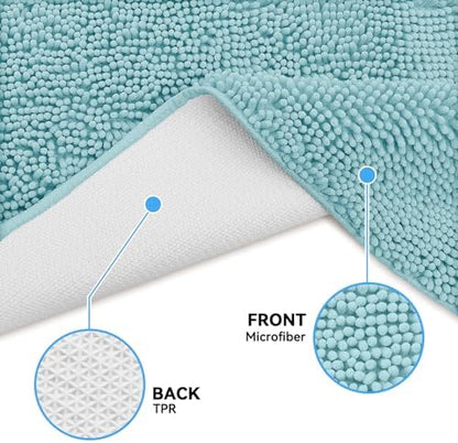 Bcoimo Super Absorbent Cat Door Mat, 24"*17" Anti Slip Mat for Muddy Paws