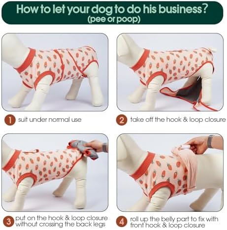 Kuoser Recovery Suit for Dogs After Surgery, Female Dog Onesie for Surgery
