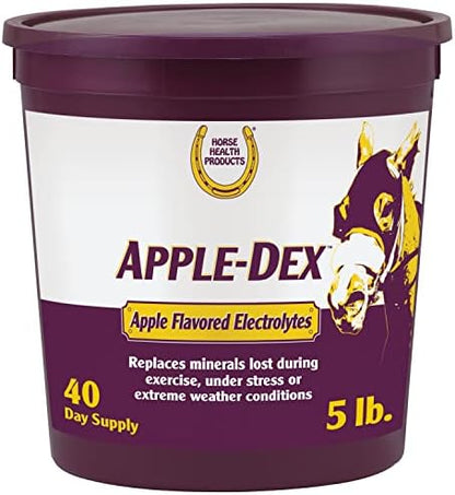 Farnam Horse Health Apple-Dex Apple Flavored Electrolytes Powder for Horses, 5 pound