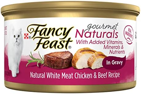Purina Fancy Feast Gourmet Naturals Chicken and Beef (12 Pack) 3 oz
