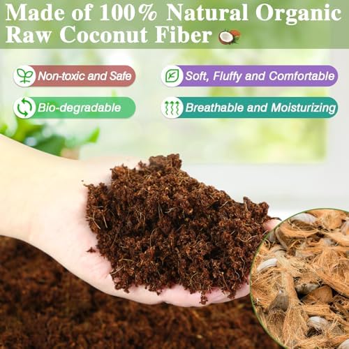 ZeeDix 10LBS Coconut Fiber Substrate, Premium Coco Coir Reptile Substrate