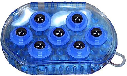 Tough 1 Rubber Jelly Massage Mitt Blue