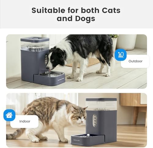 2.2 Gallon Automatic Dog Water Dispenser with Stainless Steel Bowl