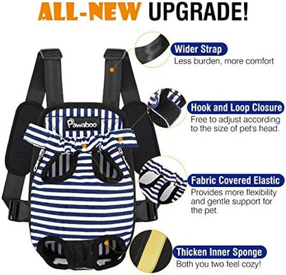 Pawaboo Pet Front Carrier Backpack for Small Medium Dogs