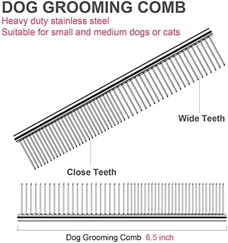 Dog Grooming Scissors Kit, Premium Stainless Steel Dog Shears with Curved Shears, Sharp Durable for Dogs Cats+Pink 3 Piece