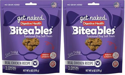 Get Naked 1 Pouch Digestive Health Soft Dog Treats, 6 Oz (Pack of 2)