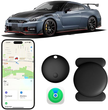 Mini GPS Tracker for Vehicles, No Month Fees, Bluetooth Tracker Tag | Magnetic Tracker for Car, IP67 Waterproof, 12 Months Battery Life, No Subscription, Tracking Tag for Cars Bikes Luggage