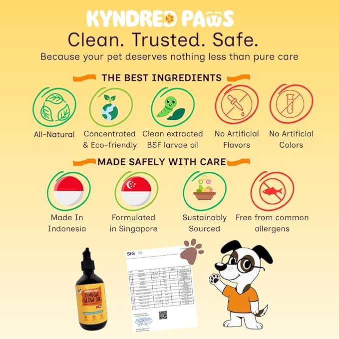 Omega-3-6-9 Oil for Dogs, Naturally Flavored & No Fishy Smell - 8.5 fl oz - Alternative to Salmon Based Fish Oil - 52% Omega 3-6-9-18% Lauric Acid - Supports Skin, Coat and Gut Health