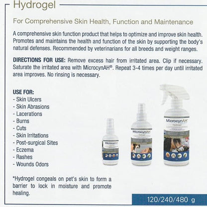 MicrocynAH Wound and Skin Care Sprayable Hydrogel, 16-Ounce