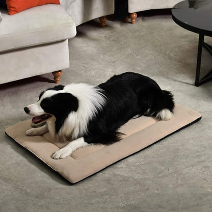 Dog Bed Crate Pad 30" L x 19" W Kennel Pad Machine Washable Entire Dog Crate Beds Double Sided Pet Bed