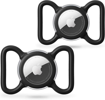 Waterproof AirTag Holder for Dog Collar, Soft Slide-On Dog AirTag Holder | Full-Body Protection, No-Dangle Fit, Ultra-Durable, Lightweight, Tool-Free Installation, Clear Cover, Fits Dog & Cat Collars