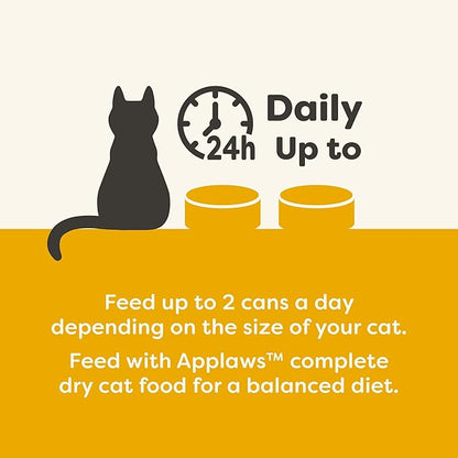 Applaws Natural Wet Canned Cat Food, Limited and Natural Ingredients, High Protein with No Artificial Additives, Chicken Selection Variety Pack in Broth (12 x 2.47oz Cans)