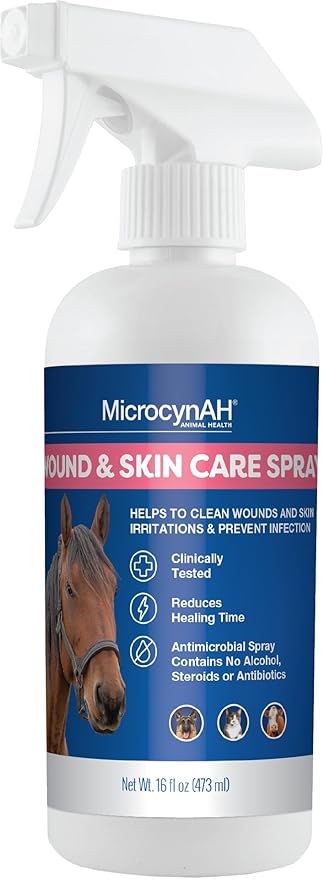 Manna Pro MicrocynAH Wound & Skin Care Spray, 16 oz