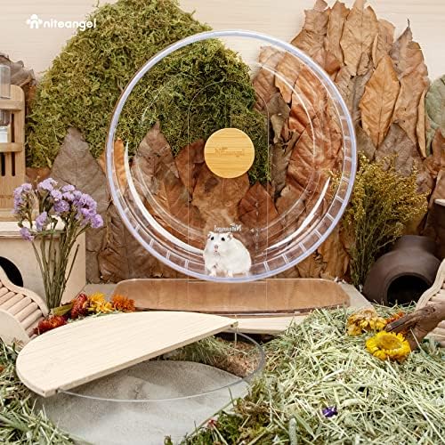 Niteangel Super-Silent Hamster Exercise Wheel: Quiet 12.8" Running Wheel