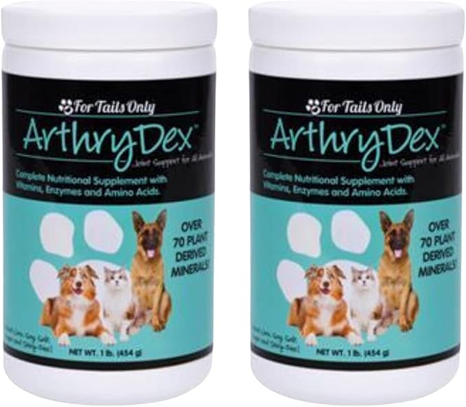 YOUNGEVITY Arthrydex Complete Nutritional Supplement | Vitamins, Probiotics & Enzymes | Pets Healthy Bones – 1 lb Canister (Pack of 2)