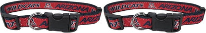 Pets First Collegiate PET Collar Old Version Arizona Wildcats Dog Collar, Size Small. Best Sports Team Collar for Dogs & Cats. A Shiny & Colorful Dog & Cat Collar Licensed by The NCAA (Pack of 2)