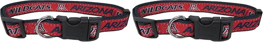 Pets First Collegiate PET Collar Old Version Arizona Wildcats Dog Collar, Size Small. Best Sports Team Collar for Dogs & Cats. A Shiny & Colorful Dog & Cat Collar Licensed by The NCAA (Pack of 2)