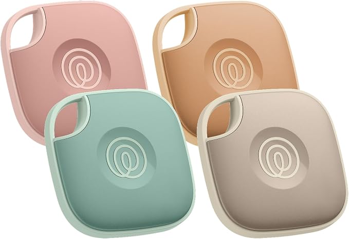 Life360 Tile - Bluetooth Tracker, Keys Finder and Item Locator for Keys, Bags and More. Phone Finder. Both iOS and Android Compatible. 4-Pack (Colors)