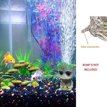 Ulifery Baby Tree Groot Fish Tank Decorations with Bubbler Toy Air Ornament Figurines Aerating Aquarium Decorations