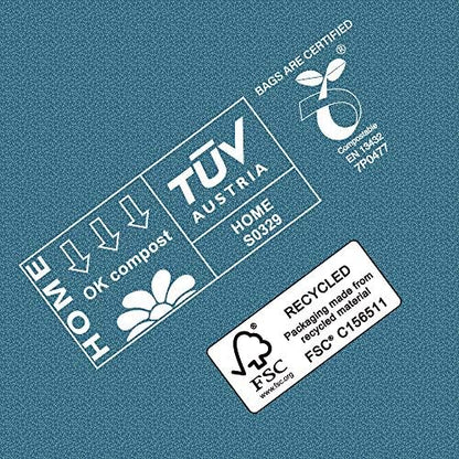 Dog Poop Bags with Handles, 252 Count, Extra Thick Leak-Proof Dog Waste Bags, Certified Compostable, Unscented & Eco-Friendly, 9 x 13 inch (16 inch w/Handles)
